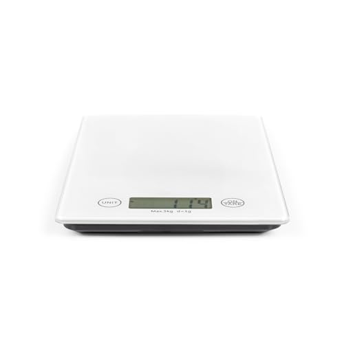 Balance de cuisine électronique LIVOO DOM451W Plateau en verre 5 kg Ultra slim - vue 3