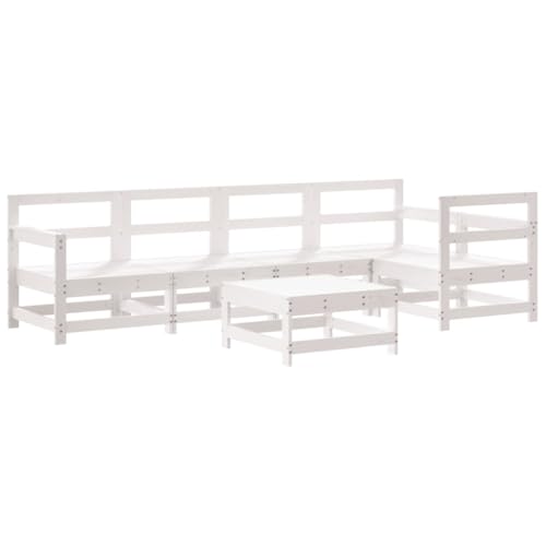 Salon de jardin structure modulaire en pin massif pour optimiser les petits espaces