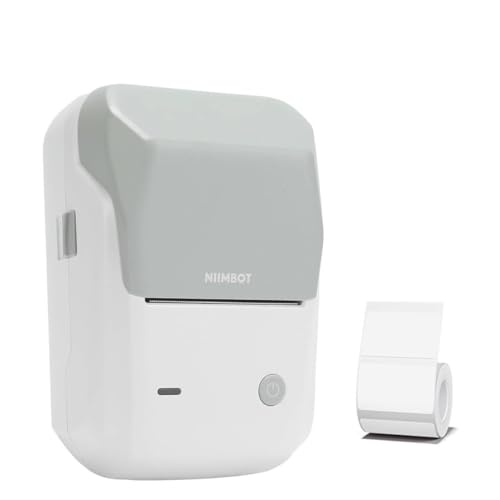 Mini Impressora térmica bluetooth Branco/Cinza etiquetadora Portátil para Celular Niimbot Etiqueta D