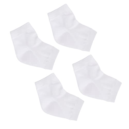 NULYLU Polyester-Cotton Material Anti-Crack Ankle Socks Moisturizing Gel 2 Pairs