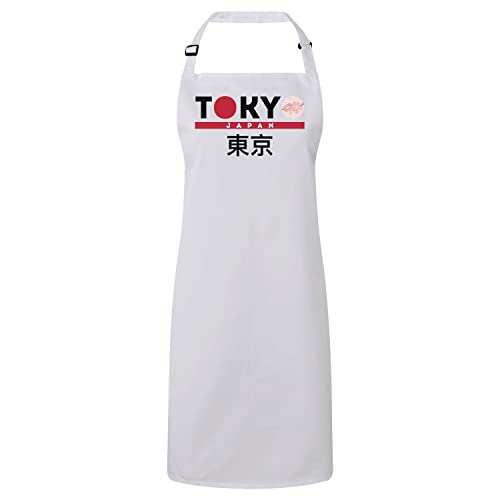 Tablier de cuisine Tokyo avec motif sakura et culture du Japon élégant