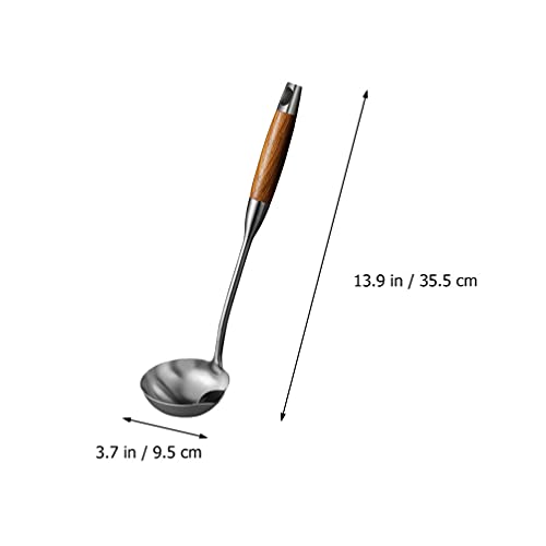 Cabilock Filtro de óleo de cozinha, colher de sopa, colher de sopa, filtro de óleo, colher de aço in