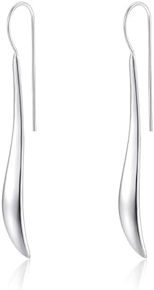 Women's Earrings 925 Sterling Silver Fashion Dangle Drop Jewelry Trendy Simple Options in Silver Gold Rose Gold for Girls