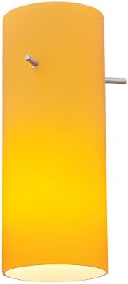 Access 23130-AMB Contemporary Modern Pendant Glass Shade from Cylinder collection in Bronze / Dark finish, 10.00 inches