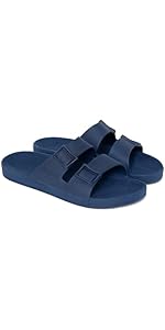 LINUS - Sandália Unissex - Sandálias Slip On, Confortável e Resistente, Fácil de Limpar, Vegano, Material 100% Reciclado - Baunilha
