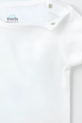 Overoz Organik%100 Pamuk Teyze Anne Gibi Ama Daha Cool Baskılı Bebek Body Kısa Kolllu Badi Zıbın 5177, 6-9 AY - Görsel 3