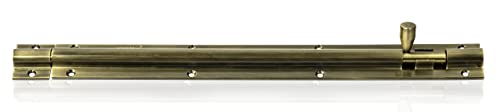 Image of Plantex Stainless Steel 12 inch Tower Bolt /Tower Bolt for Home,Offices Doors and Windows /Tower Bolt for Main Door /Door Latch /Kundi /Chitakini /Door Latch for Windows (Brass Finish, Pack of 4)