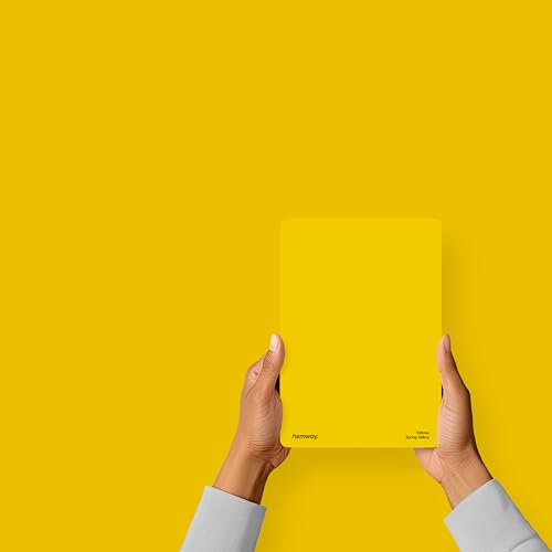 Hemway Spring Yellow Peel & Stick Sample Interior Paint | A5 Accurate Colour Swatch, Mess-Free Alternative to Paint Tester Pots, Easy To Use, Eco-friendly, for Kitchen Bathroom Living Room