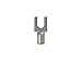 Panduit P18-8F-C Fork Terminal, 22 - 16 AWG, #8 Stud Size, Non-Insulated