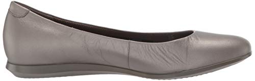 Ecco Women's Touch 2.0 Ballet Flat, Stone Metallic, 10-10.5 #TOP5