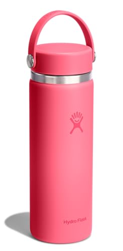 Image of Hydro Flask Water Bottle - Insulated Stainless Steel - Wide Mouth Flex Lid, Non Spill, Leakproof and Refillable in 20 Oz Popstar Pink