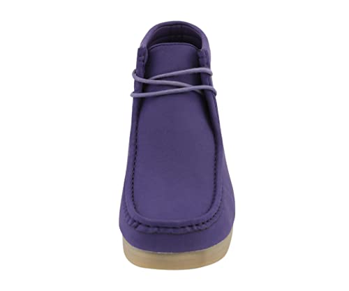 Image of Amali Casual Chukka Boots for Men, High-Top, Lace Up Suede Men's Shoes, Desert Boots with Crepe Rubber Sole