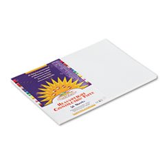 (6 Pack Value Bundle) PAC9207 Construction Paper, 58 lbs, 12 x 18, White, 50 Sheets/Pack