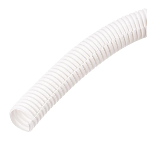 ?Minh NAM Tool Part for Split Wire Loom Tubing PE Corrugated Pipe Conduit 8M/26ft Length 17x21.2mm White