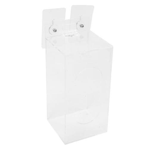 BUTIFULSIC Glove Box Holder Dispenser Wall Mount Acrylic Gloves Organizer Mask Container Space-saving Easy Maintenance