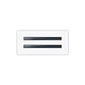 BUILDMART - 10x4 Modern AC Vent Cover - Decorative White Aluminum Air Vent - Standard Linear Slot Diffuser - Heating and Cooling Register Grille for Ceiling, Walls & Floors - Texas Buildmart