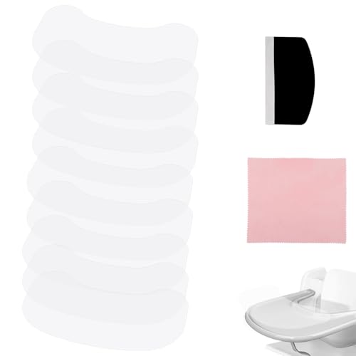 Image of Suction Solver Stickers for Stokke Tripp Trapp Tray, Peanut Shape Tray Suction Sticker Adhesive Placemat for High Chair Bowls Plates & Toys Fixation