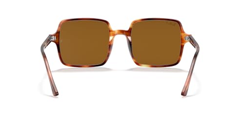 Ray-Ban Women's RB1973 Square II Sunglasses, Striped Havana/Polarized B-15 Brown, 53 mm by Ray-Ban - Image 4