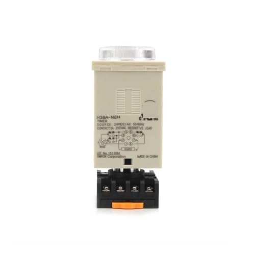 Relais temporisé H3BA-8H DC24V avec embase pour tableau électrique industriel - 6