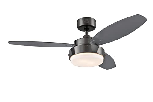 Image of Westinghouse 7221500 Alloy LED Ceiling Fan with Light, 42-Inch, Gun Metal