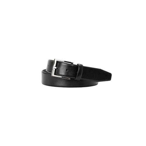 BOSS Elloy Leather Dress Belt Dark Black 36