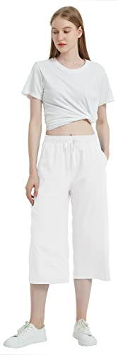 JINSHI Pantaloni Donna Estivi 3/4 Pantaloni a