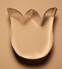 3" TULIP FLOWER METAL COOKIE CUTTER