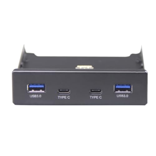 Hub USB C Steowsey Hub USB C Hub 3.5 pollici Floppy Drive Pannello frontale 2 porte USB 3.0 + 2 porte USB 3.1 tipo C connettore 20 pin