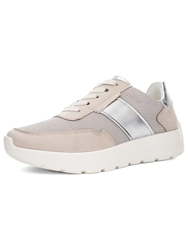 Basket ARA Femme New York à coque argentée et chaussant large en pointure 37.5 EU