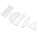 Alasum 5 Pcs Acrylic Lenses - Acrylic Convex Lens Physics Teaching Lens Triangular Prism Lens for Physics Teaching