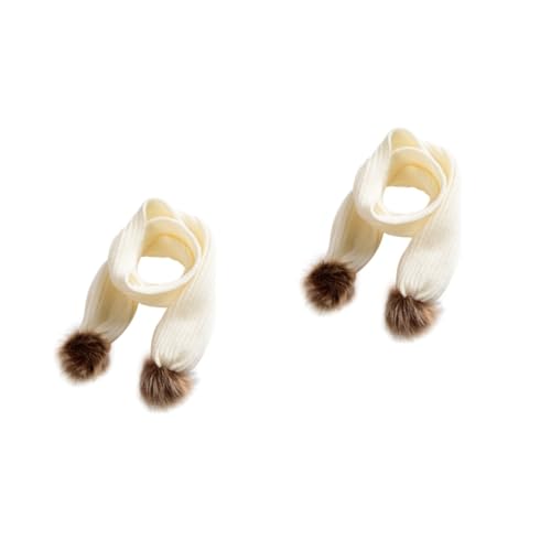 Bufandas de punto infantiles para regalo de cumpleaños LIFKOME chal de acrílico animado 2 piezas 7