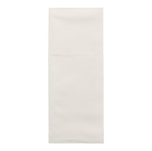 PAPSTAR Airlaid 87480 - Bolsas para cubiertos (1/8 plegadas, 40 x 48 cm), color blanco