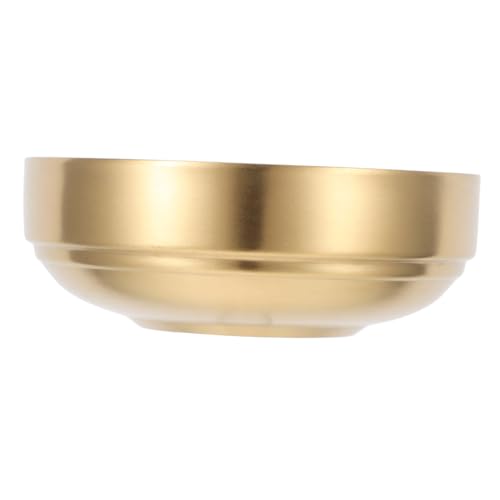 GRIRIW Ramen Bowls Juice Oil Vinegar Mix Salad Plates Stainless Steel Side Plates Sauce Metal