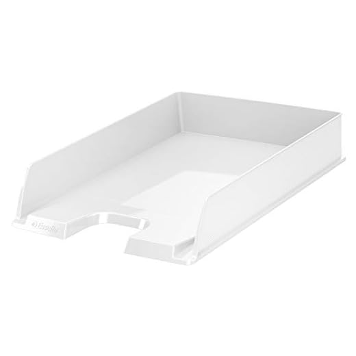 Leitz Bandeja portadocumentos Europost VIVIDA de Esselte, estándar, A4, Blanco, 623608