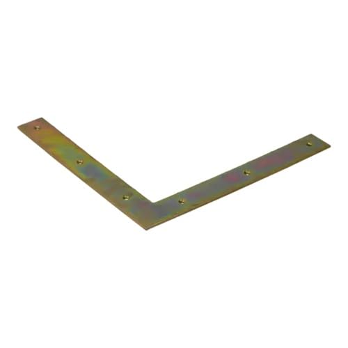 300mm x 300mm x 40mm Corner L Shape Plate, Flat Angle Bracket Plates Connector 4mm Thick Yellow Zinc Plated Steel NA4 (Pack of 2) K11ABC