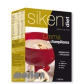 Siken Diet - Crema Sabor Champiñones, Rica en Proteínas y Baja en Grasas - Estuche con 7 sobres de