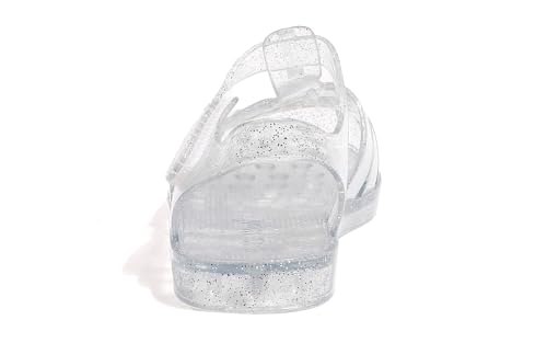 Image of GUGUYeah Jelly Sandals for Girls,Closed Toe Princess Costume Summer Dress Shoes Fisherman Gladiator Water Beach Flat Sandals for Toddler /Little Kid /Big Kid