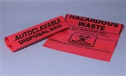 Red Autoclave Biohazard Bags 24” x 32” 200pc