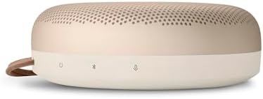 Bang & Olufsen Beosound A1 2nd Gen Portable Wireless Bluetooth Speaker with Voice Assist & Alexa Integration, 3 Microphones for Great Call Quality,IP 67 Dustproof and Waterproof, Gold