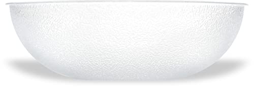 Carlisle-FoodService-Products-CFS-721507-Round-Pebbled-Salad-Serving-Bowl-11-Quart-Clear-Pack-of-4