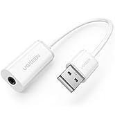 UGREEN Carte Son USB Externe Stéréo Adaptateur Audio USB vers 3,5mm Compatible avec PS5 PS4 PS4 P...