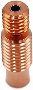 Druckerzubehör For M7 Thread Bi-Metal Heatbreak Super Smooth Bimetal Heat Break for E3D V6 hotend for Prusa i3 MK3 Break 1.75MM Filament (Color : Smooth version) (Color : Threaded Version)