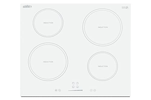 Summit 24' 4 Zone Electric Cooktop 208-240V Induction Cooktop, ADA Compliant, White- SINC4B242W