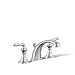 KOHLER Devonshire 2-Handle Widespread Bathroom Sink Faucet with Metal Drain Assembly in Polished Chrome, K-394-4-CP