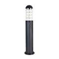 TIGKHAE Outdoor Post Lights Fixture Modern Lawn Lamp E26 Landscape Path Light IP44 Waterproof Garden Floor Lamp Lantern Aluminum Glass External Bollard Lights for Patio Lawn Yard 23.6in