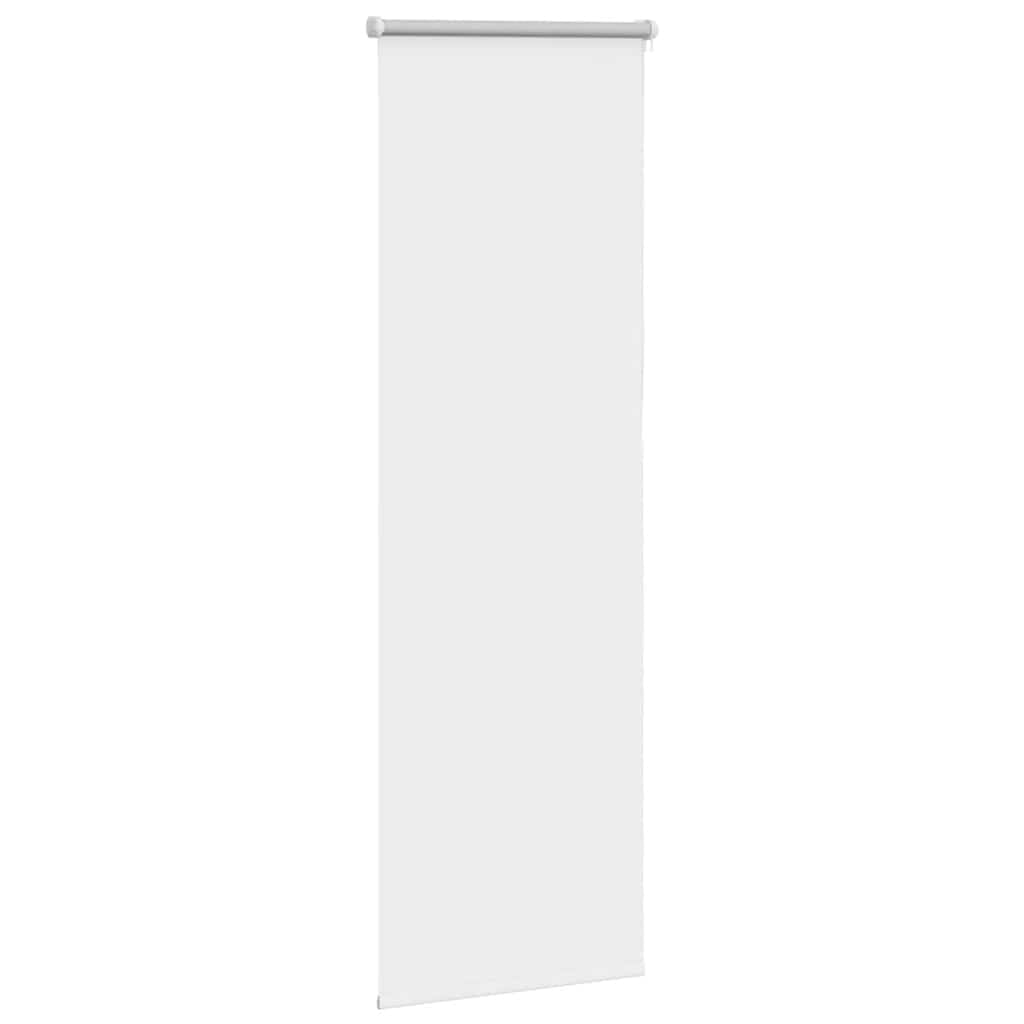 Store Enrouleur occultant en Polyester Blanc Largeur Tissu 40,7 cm Hauteur 130 cm avec Supports de Serrage pour fenêtre Bureau Salon Chambre Protection lumière Chaleur intimité