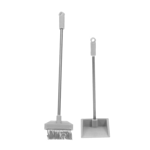 Hemobllo Mini Pelle et Balai Décoration Maison de Poupée Accessoires Mini Nettoyage Outils Ménage Factice Jeu Miniature Décoration