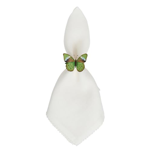 Juliska Meadow Walk Butterfly Napkin Ring Assorted Set/4 - Multi by Juliska - Used condition - Image 3
