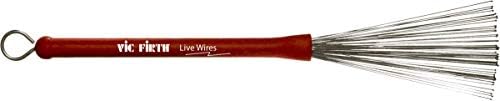 Vic FIrth - Heritage Brushe - Retractable - Steel Wire - Purple Handle