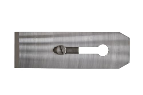 Ulmia Doppeleisen mit Klappe (Hobeleisen 60 mm, Ersatzhobeleisen, Tischlerwerkzeug, Schreinerbedarf, für präzise Hobelarbeiten, Werkstattbedarf, Holzbearbeitung Zubehör) D-HW1-60